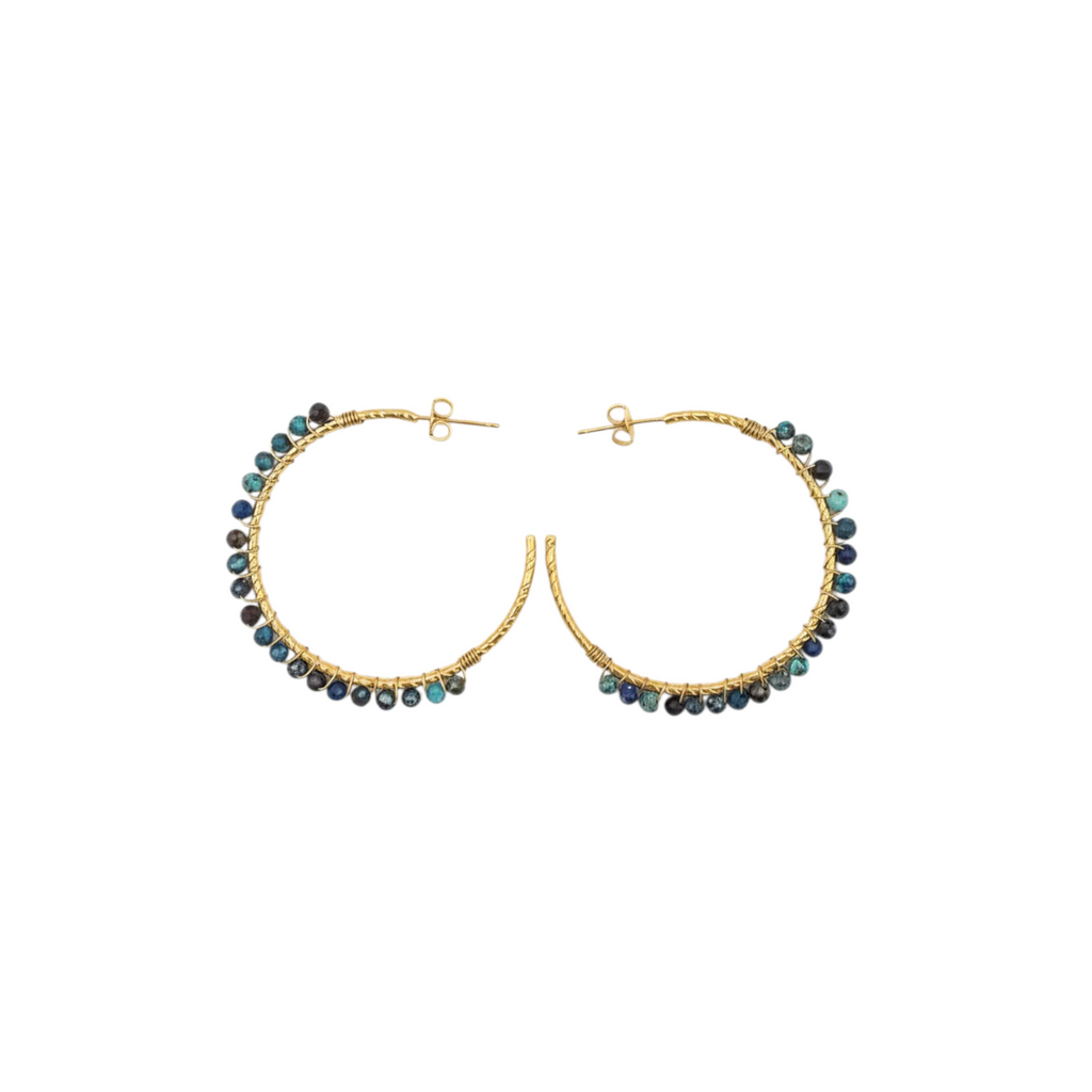 Boucles d'oreilles Mila Chrysocolle