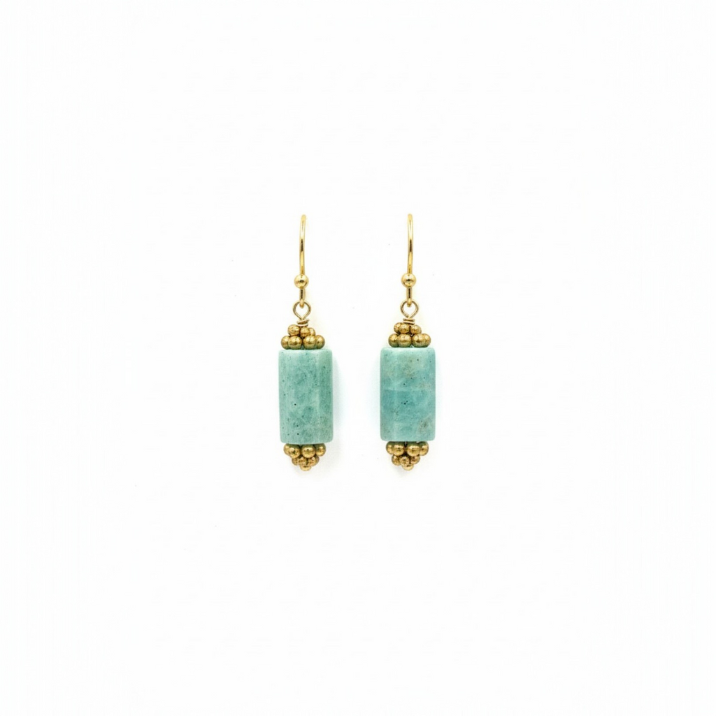 Boucles d'oreilles Jaya Amazonite