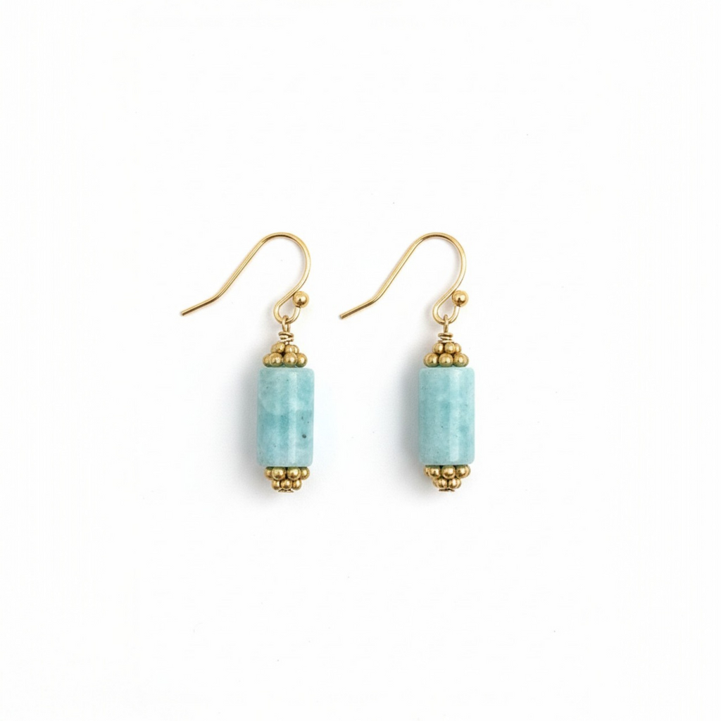 Boucles d'oreilles Jaya Amazonite