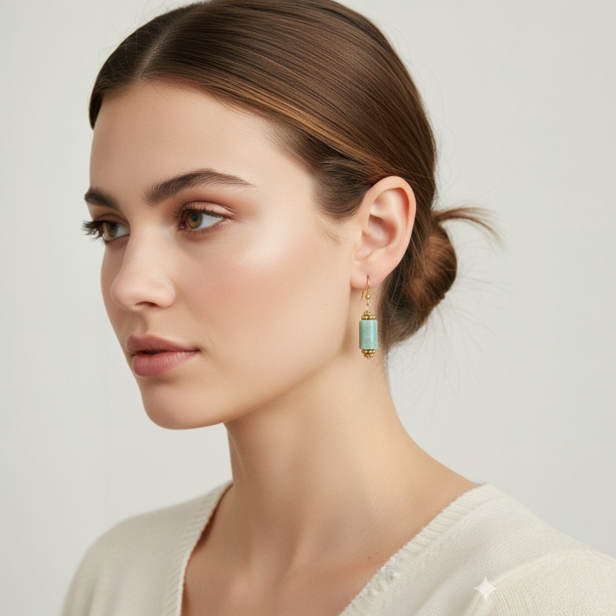 Boucles d'oreilles Jaya Amazonite