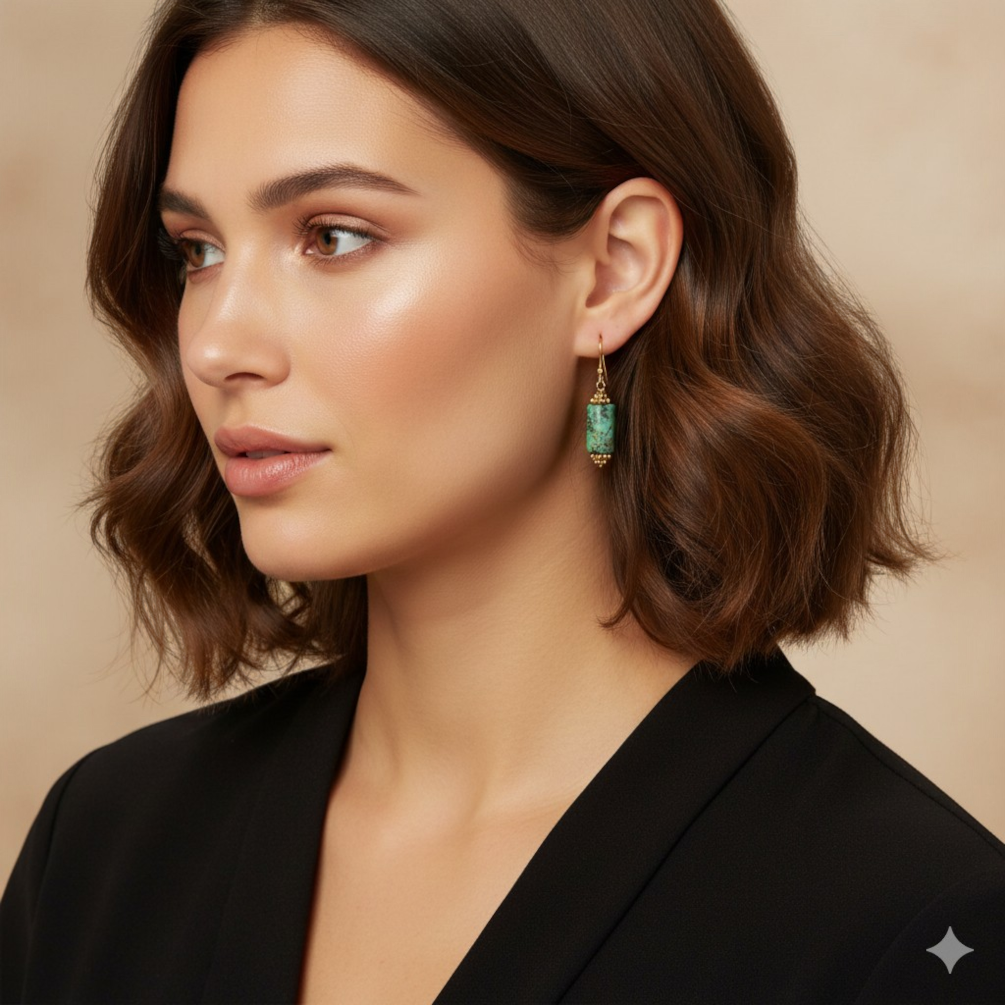 Boucles d'oreilles Jaya Jaspe Africain