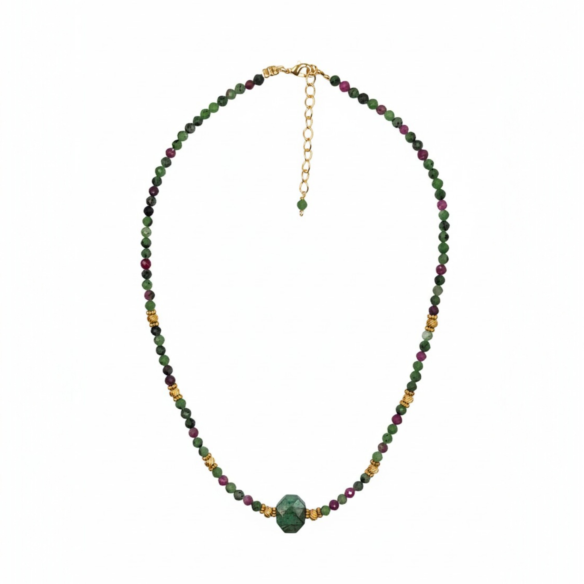 Collier Mila Rubis Zoisite