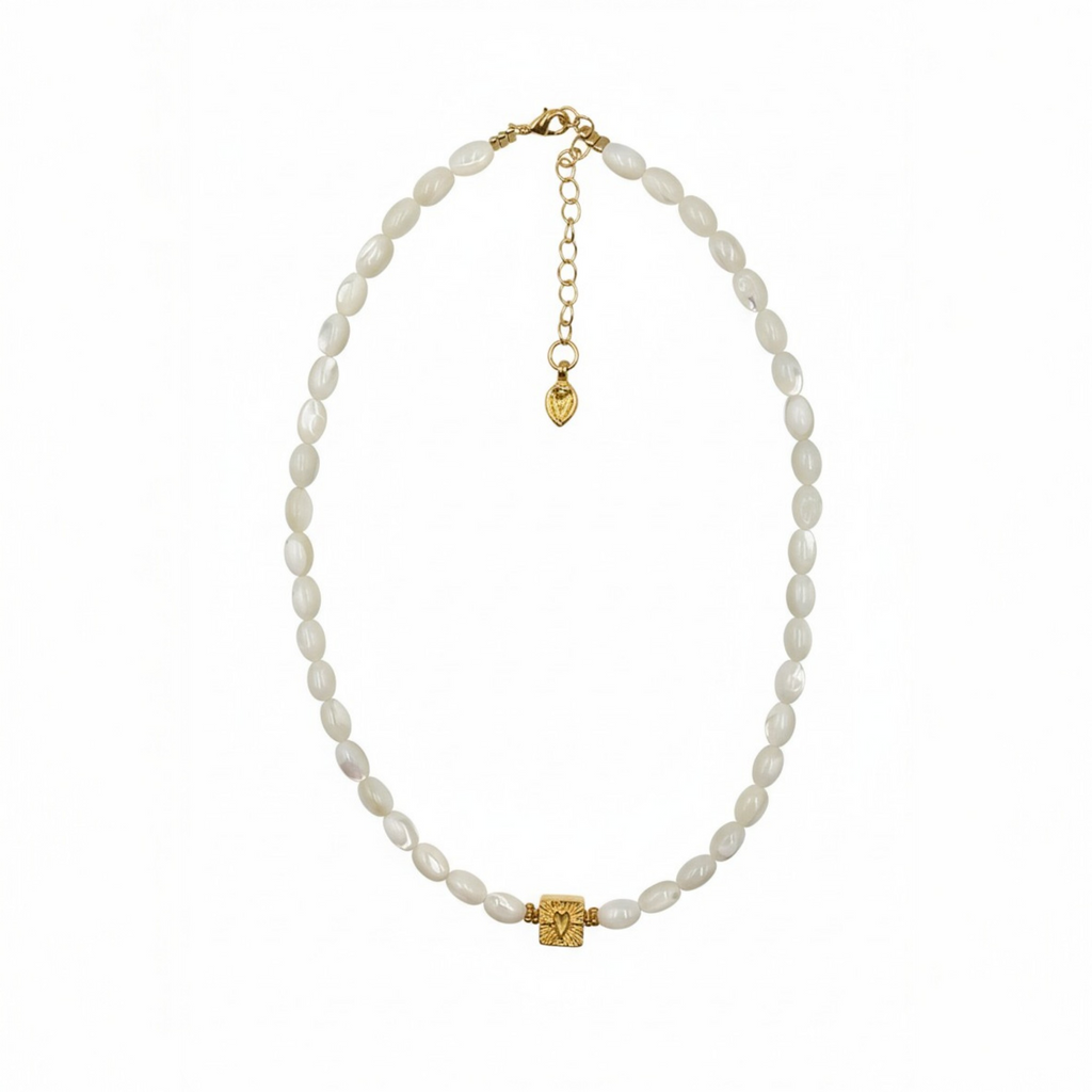 Collier Pendentif Carré Coeur
