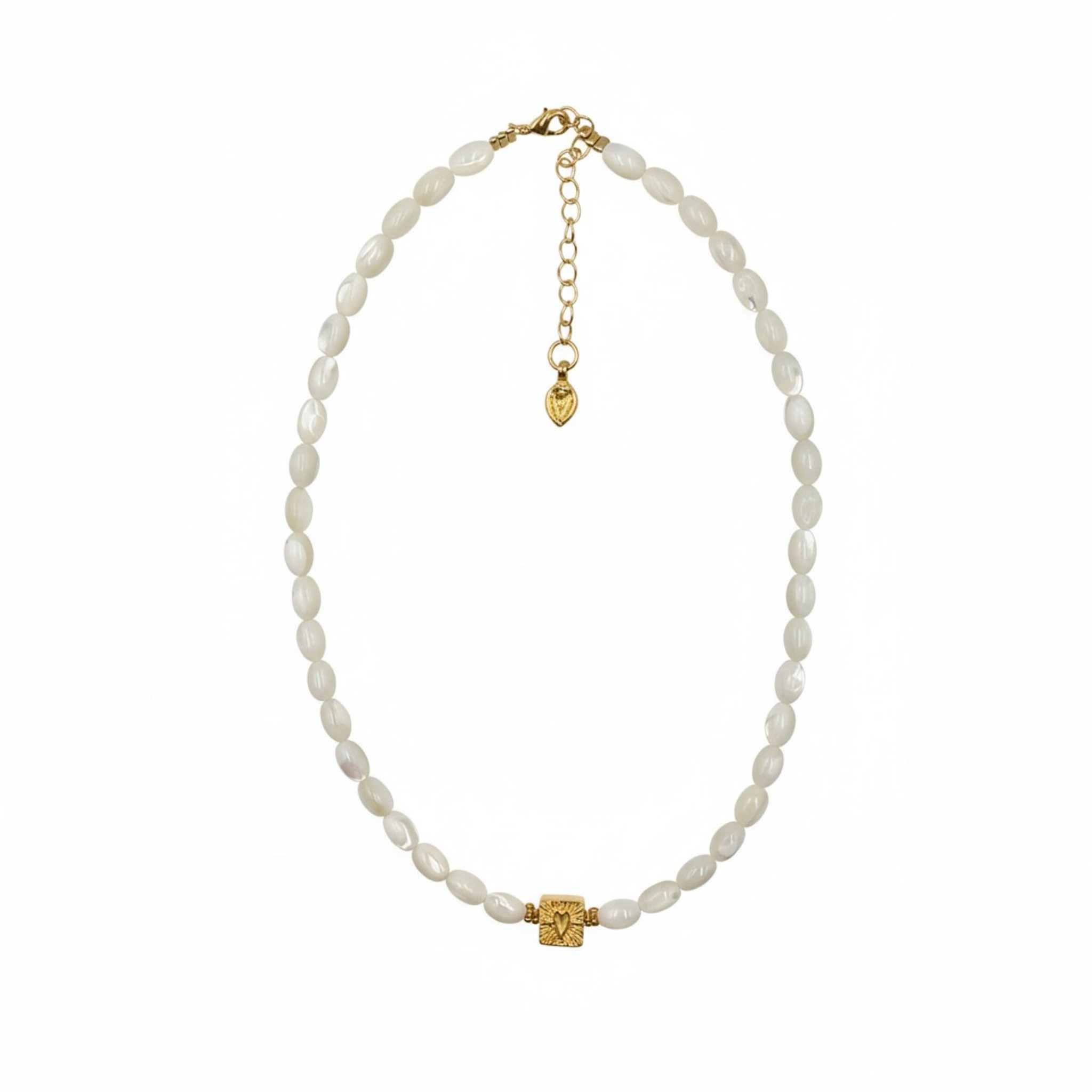 Collier Pendentif Carré Coeur