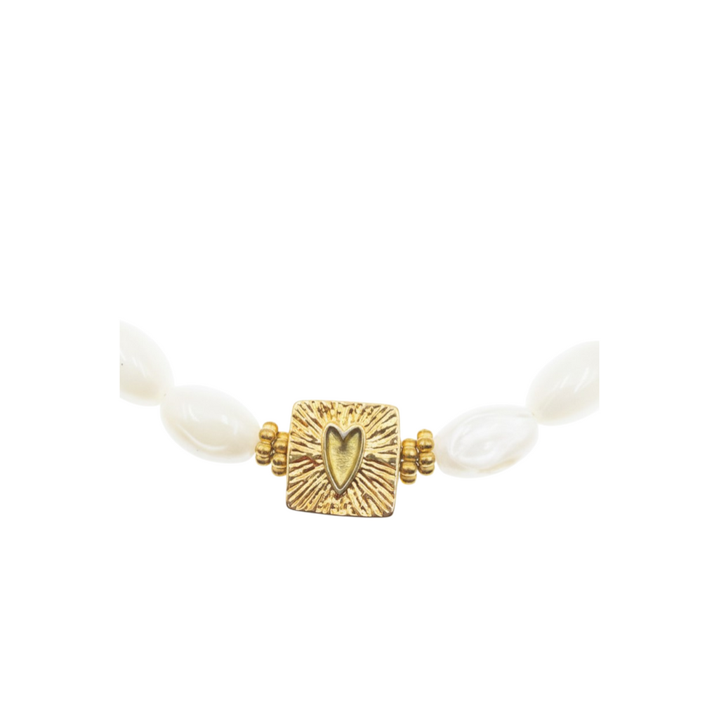 Collier Pendentif Carré Coeur