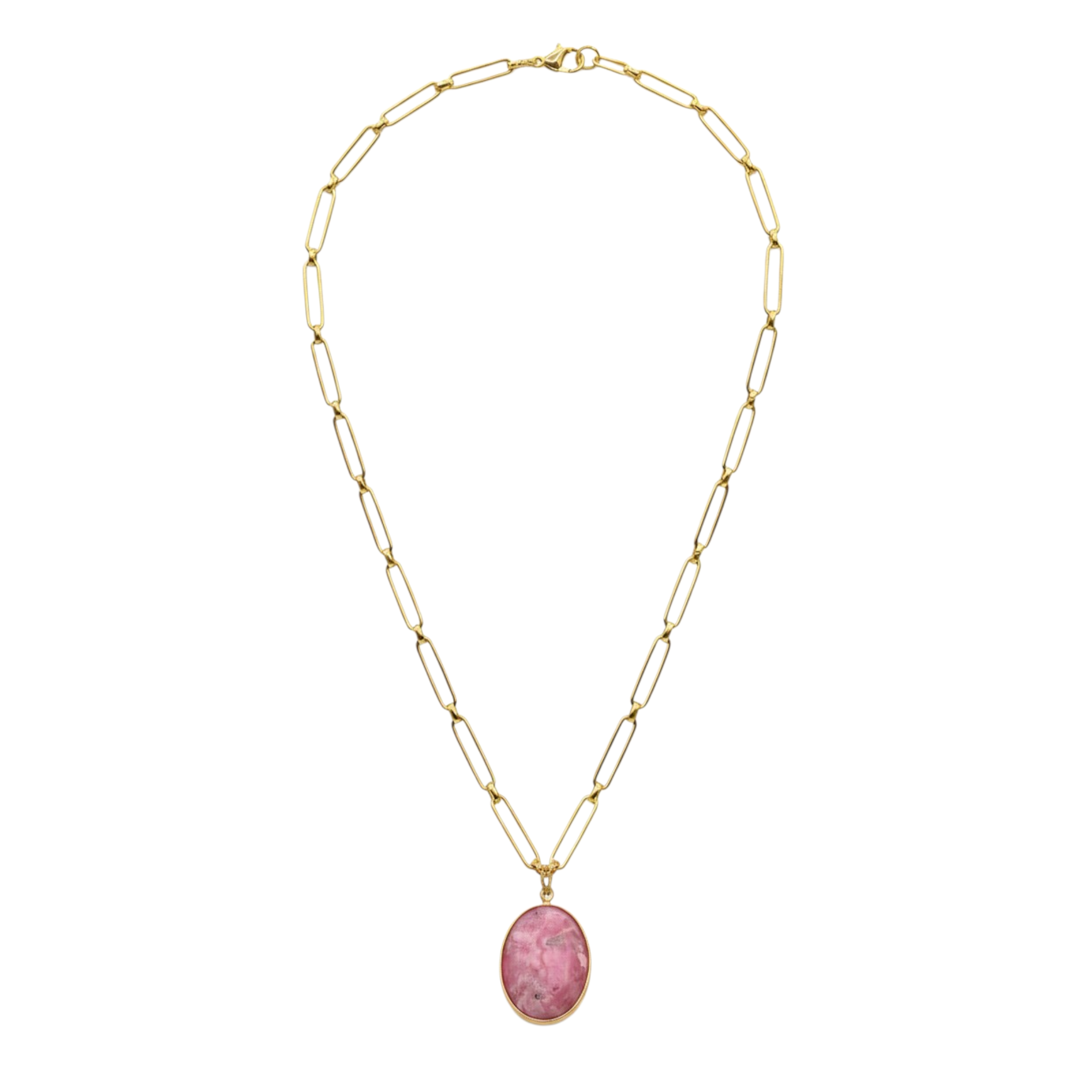 Sautoir Alice Rhodonite