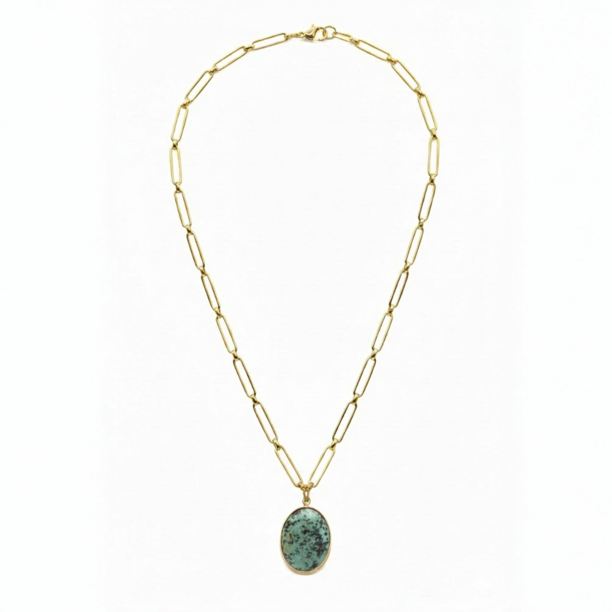 Collier Alice Jaspe Africain