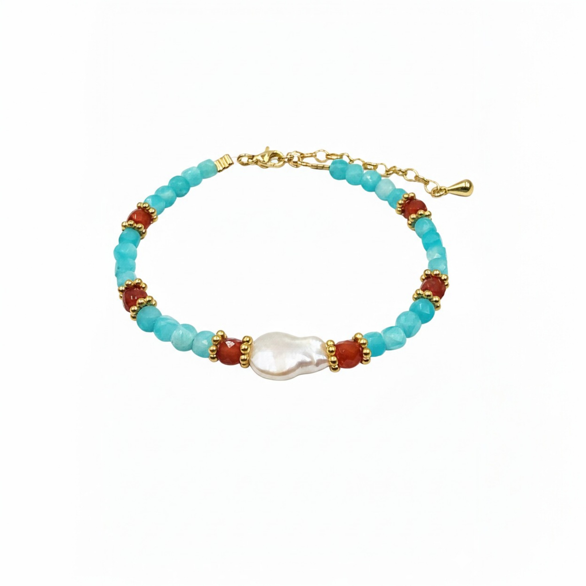 Bracelet Irma Amazonite & Cornaline