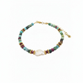 Bracelet Irma Chrysocolle & Grenat