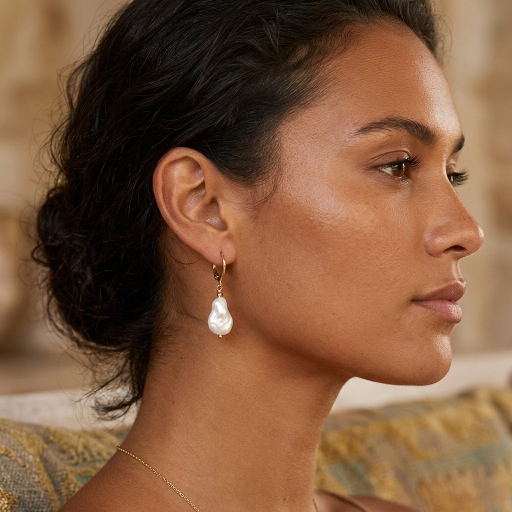 Boucles d'oreilles Perles Baroques