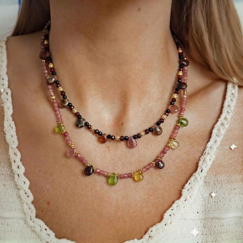 Collier Leela Gouttes Tourmalines