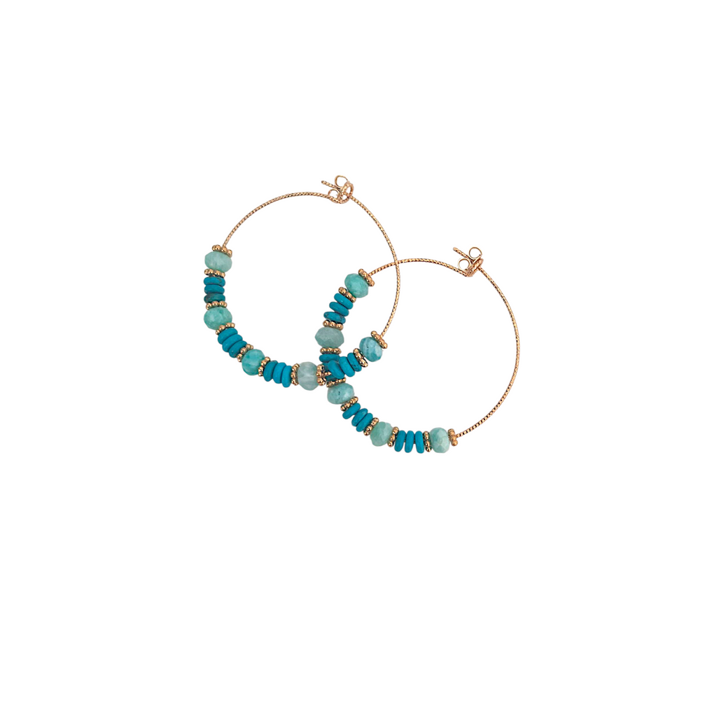 Boucles d'oreilles Diva Turquoise