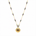 Sautoir Coquillage Grenat