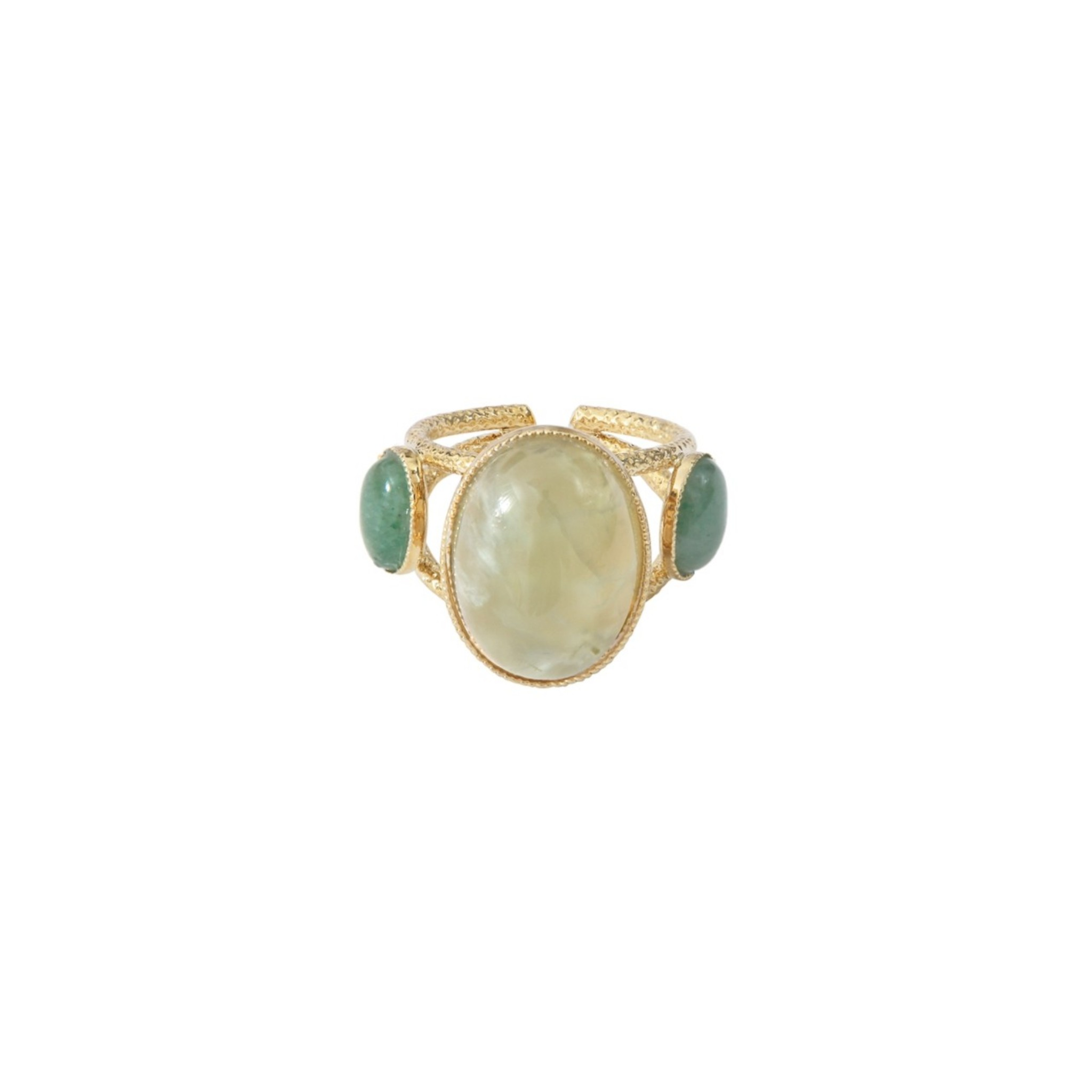 Bague Sarah Péridot & Aventurine
