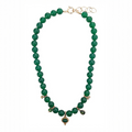 Collier Eden Perles Agate Verte