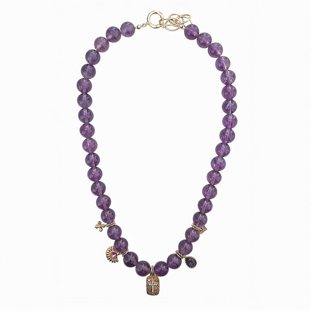 Collier Eden Perles Améthyste