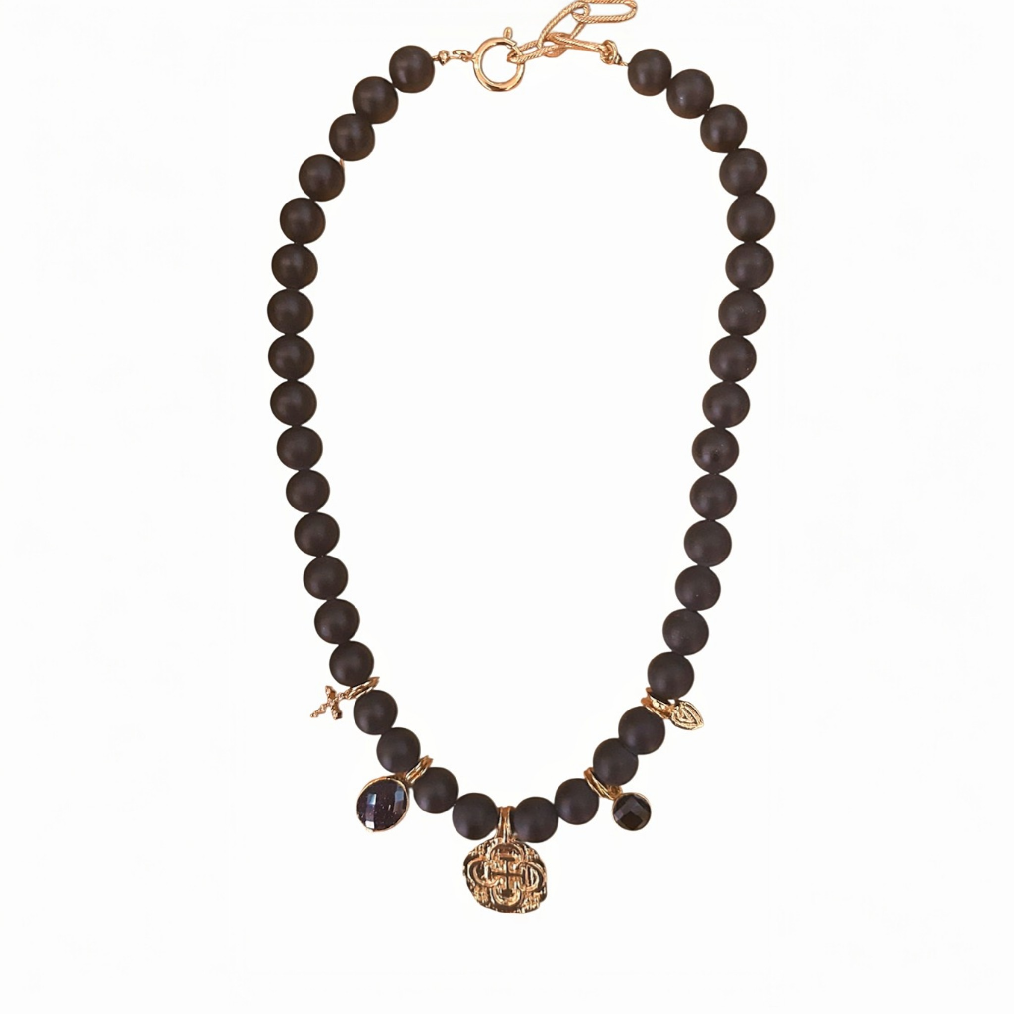 Collier Eden Perles Agate noire