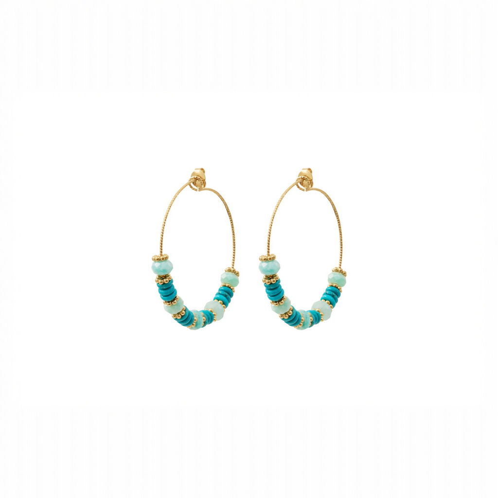 Boucles d'oreilles Diva Turquoise
