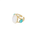 Bague Sarah Turquoise & Nacre