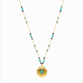 Sautoir Coquillage Turquoise