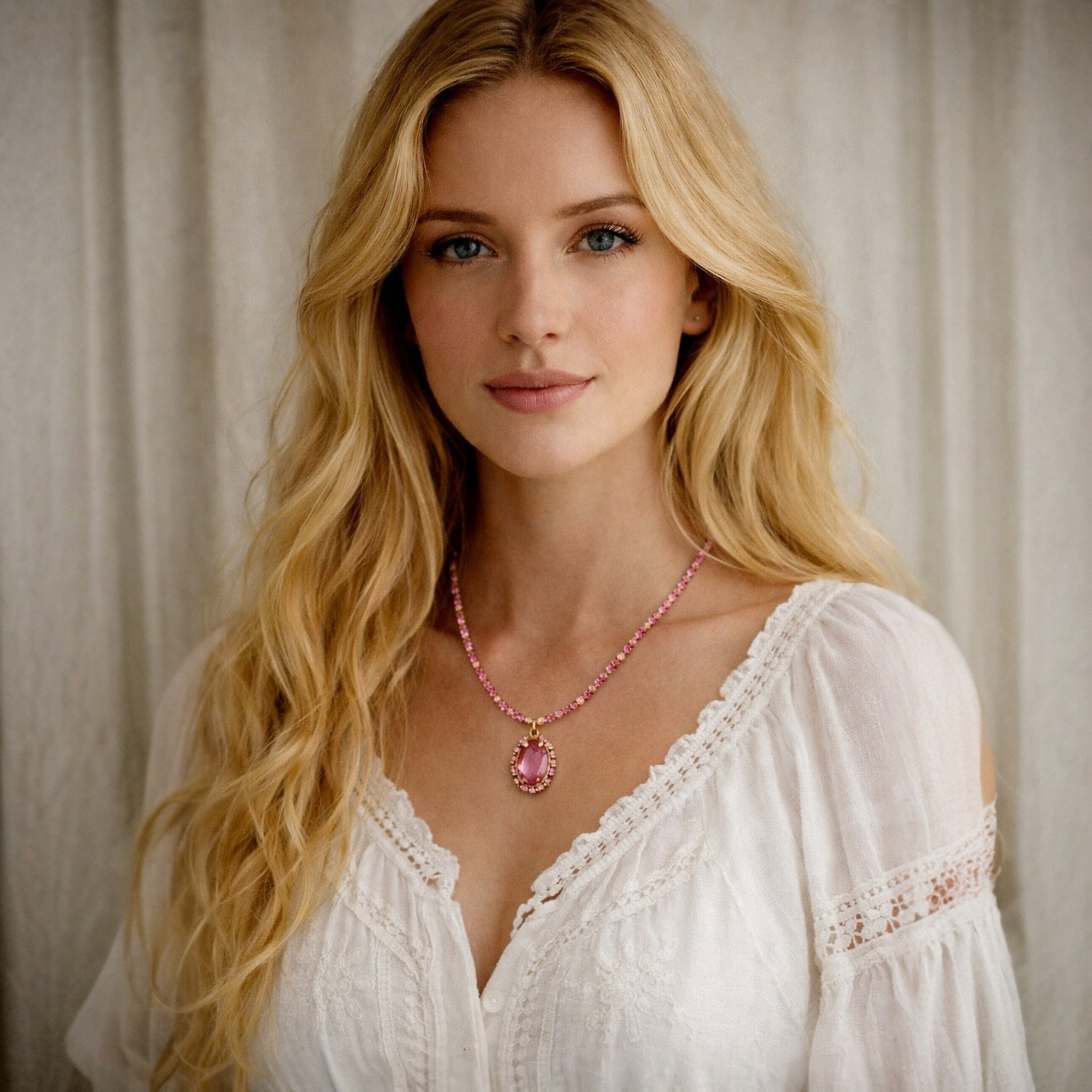 Collier Oléa Tourmaline Rose