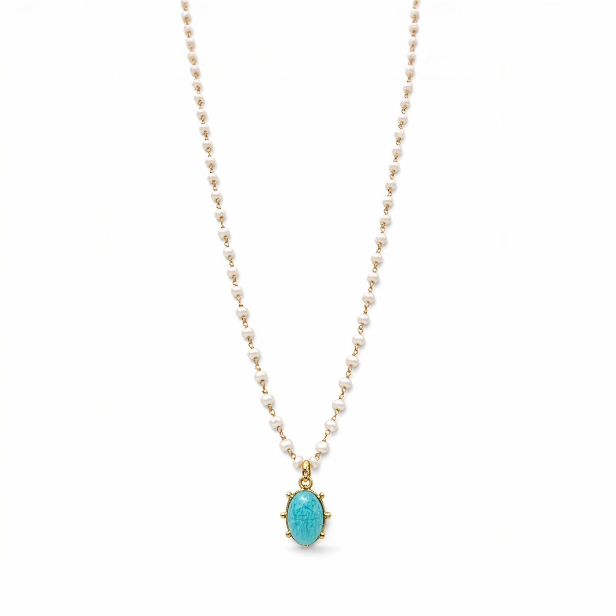 Collier Chaîne Perlée