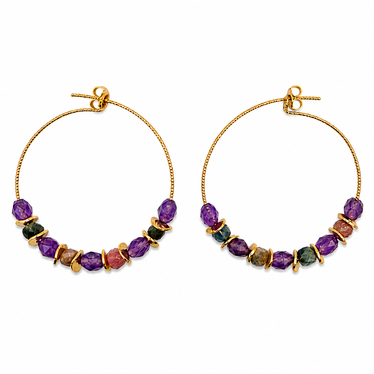 Boucles d'oreilles créoles Lilou