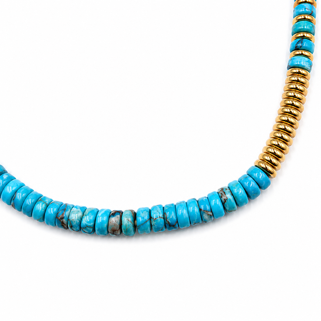 Collier Anahi Perles Turquoises