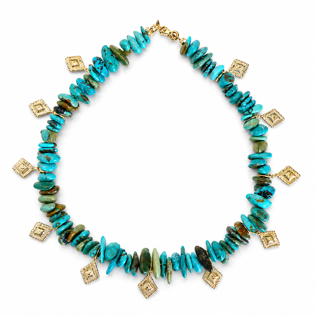 Bracelet De Cheville Turquoise