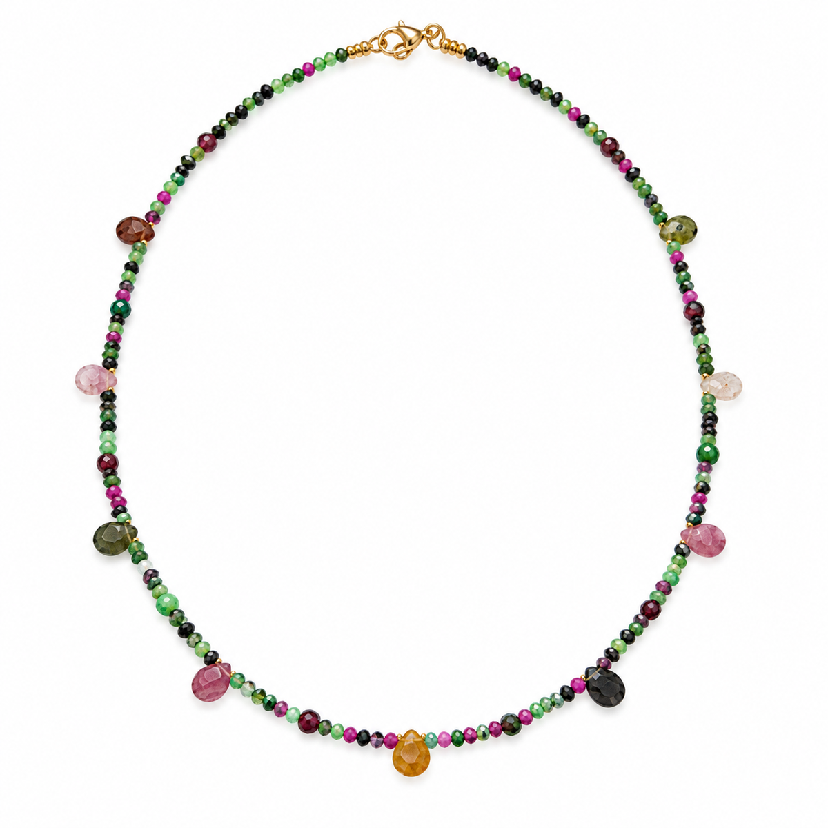 Collier Zoé rubis zoisite