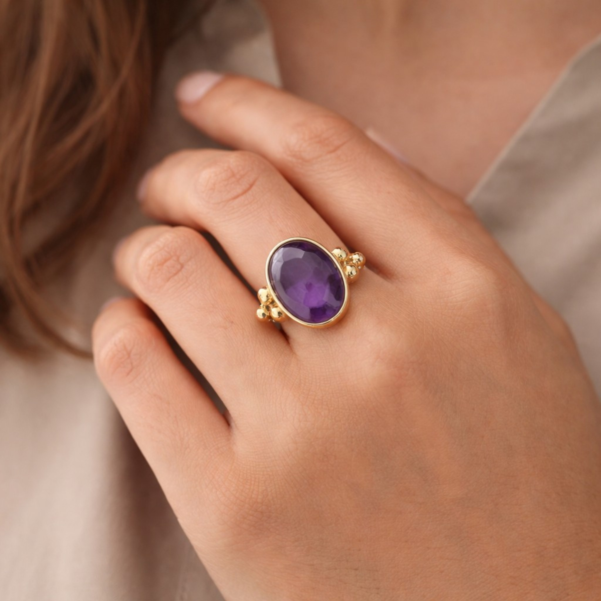 Bague Zora améthyste