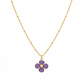 Collier Trèfle Améthyste