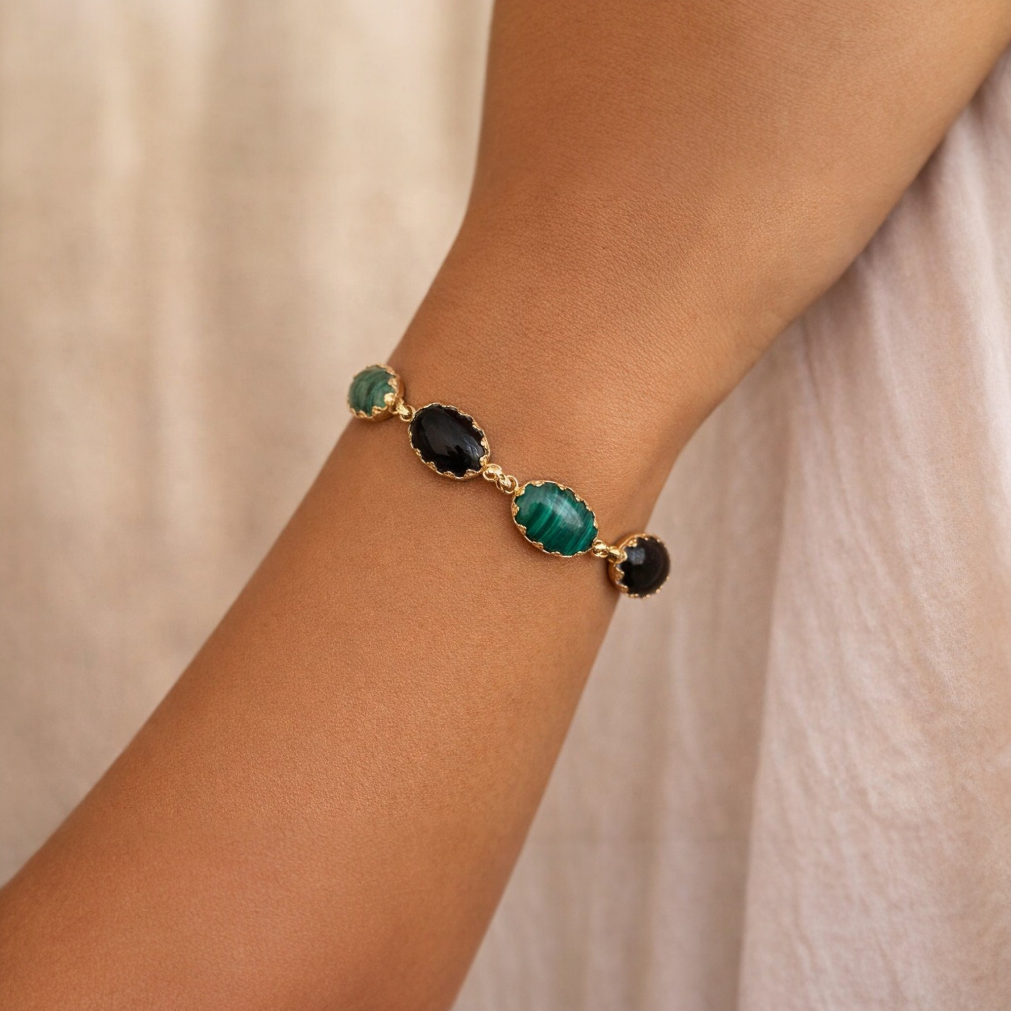 Manchette Alice Malachite