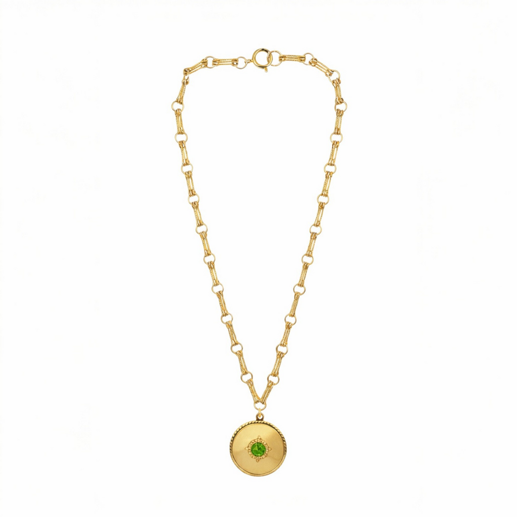 Collier Simone Vert Olive
