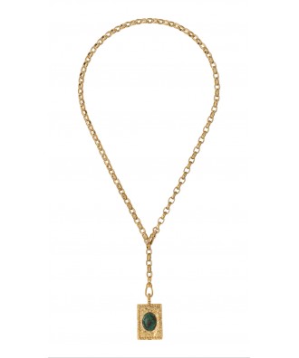 COLLIER ZORA JASPE VERT