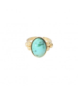 BAGUE EVA CHRYSOCOLLE VERTE