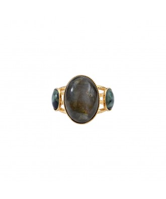 BAGUE SARAH LABRADORITE