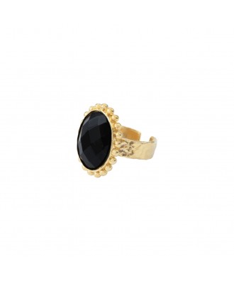 BAGUE KARMA ONYX NOIR