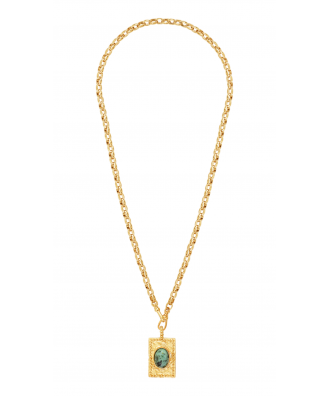 COLLIER TINA JASPE VERT