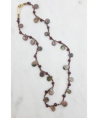 COLLIER COURT GOUTTE TOURMALINE