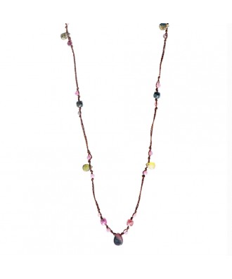 COLLIER LONG TOURMALINES GOUTTE