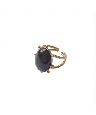 BAGUE PAOLA OBSIDIENNE