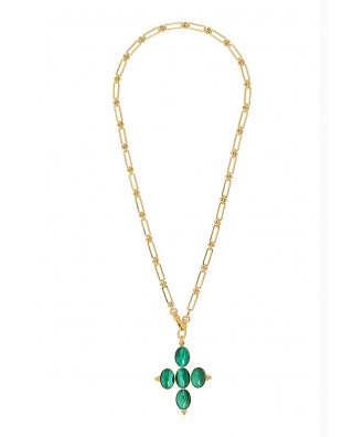 COLLIER SARAH MALACHITE