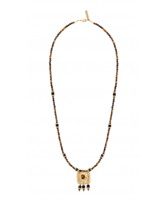 COLLIER LOUNA OEIL DE TIGRE