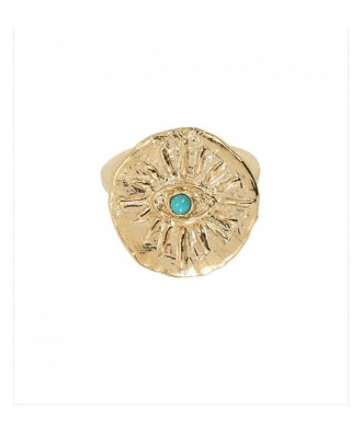 BAGUE EYE PIERRE TURQUOISE